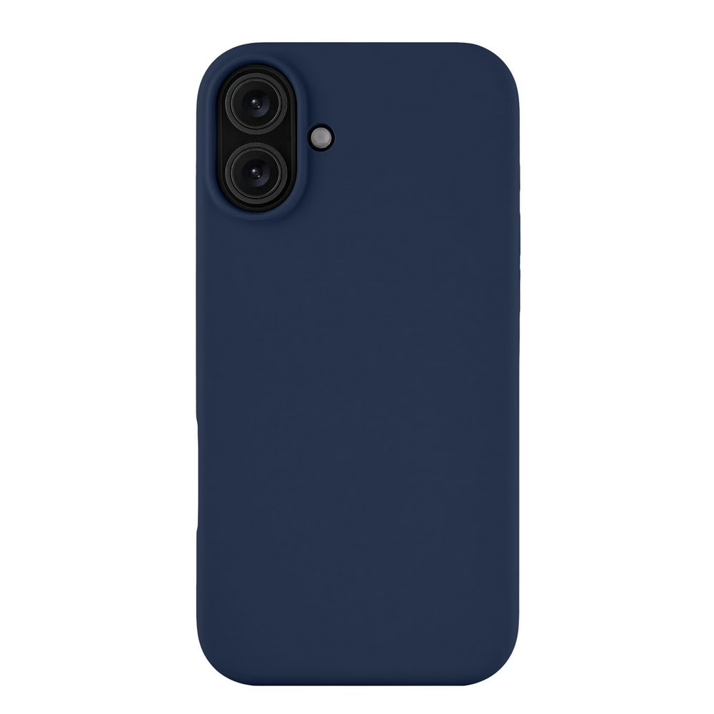 Чехол защитный uBear Touch Mag Case iPhone 16 Plus, софт-тач, темно-синий